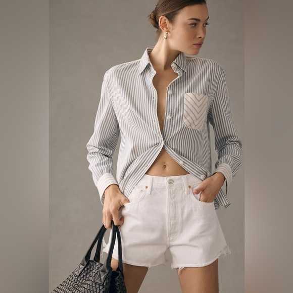 Citizens Of Humanity Pants - Citizens Of Humanity Marlow Jean shorts in white